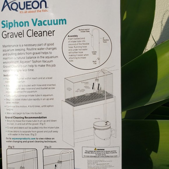 New Aqueon Aquarium Fish Tank Siphon Vacuum Gravel Cleaner Hand syphon pump hose - Picture 3 of 13